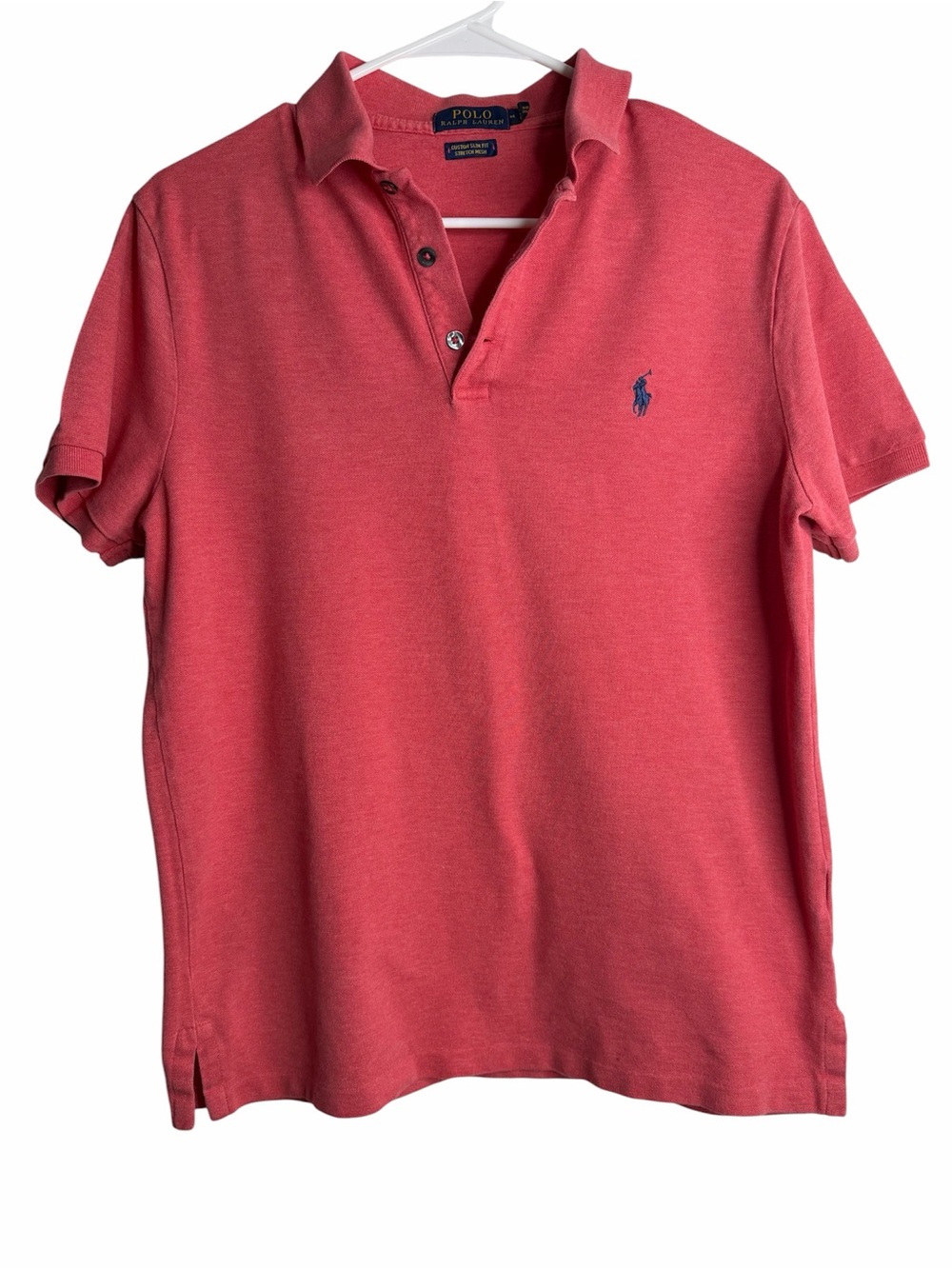 Polo Ralph Lauren Custom Fit Red Polo Shirt – Size M – Pre‑Loved